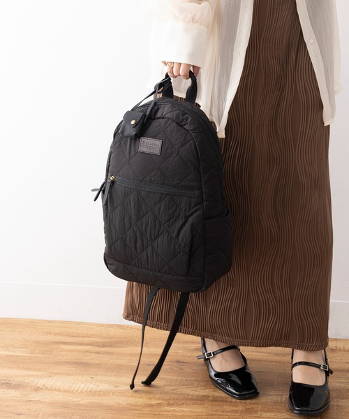 toleur（トーラ）の「【toleur】ナイロンキルティングリュック 11989（バックパック/リュック・レディース・ブラック/ベージュ/カーキ・FREE）」の8枚目の写真