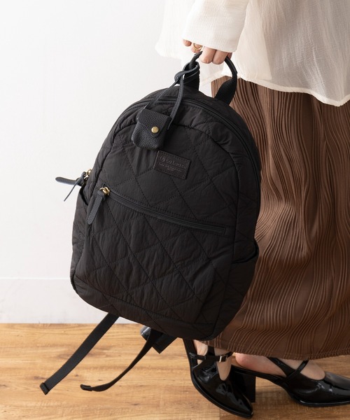 toleur（トーラ）の「【toleur】ナイロンキルティングリュック 11989（バックパック/リュック・レディース・ブラック/ベージュ/カーキ・FREE）」の9枚目の写真