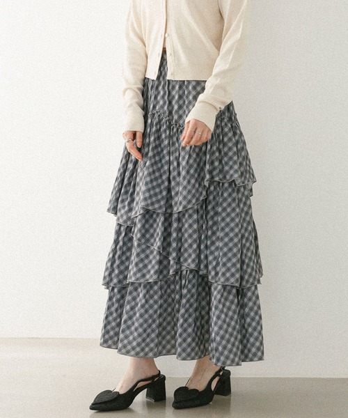 スカート THEREDTHREAD theredthread S w pleats crash skirt - メルカリ