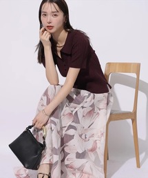 Mystrada（マイストラーダ）の「ドット刺繍ナロースカート