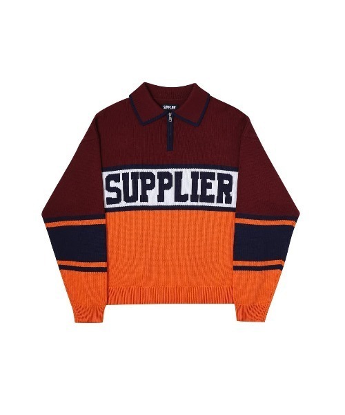 【メーカー直送】 セール】ニット｜PLAYBOY COLLEGE KNIT｜SUPPLIER（ニット LOGO トップス