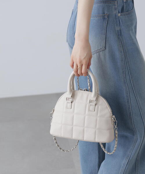 FREE'S MART（フリーズマート）の「ハーフムーンショルダーバッグ（トートバッグ・レディース・ブラック/ブルー/ホワイト・ﾌﾘ-）」の15枚目の写真