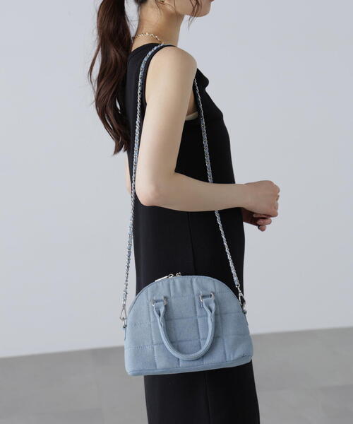 FREE'S MART（フリーズマート）の「ハーフムーンショルダーバッグ（トートバッグ・レディース・ブラック/ブルー/ホワイト・ﾌﾘ-）」の17枚目の写真