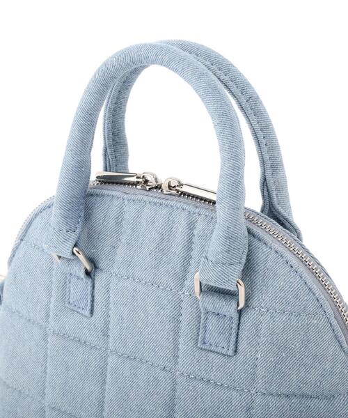 FREE'S MART（フリーズマート）の「ハーフムーンショルダーバッグ（トートバッグ・レディース・ブラック/ブルー/ホワイト・ﾌﾘ-）」の5枚目の写真