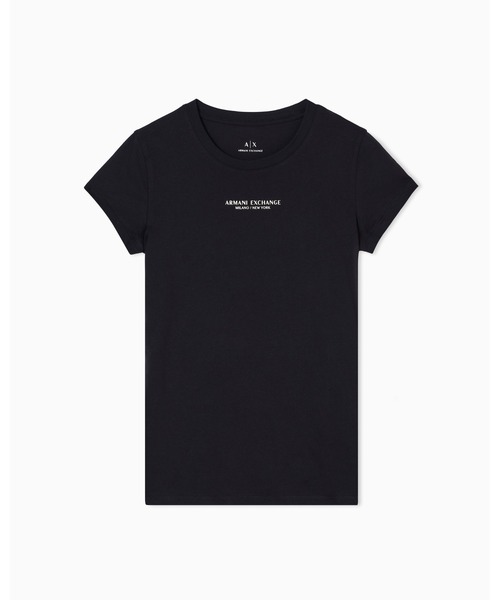 ARMANI EXCHANGE(アルマーニエクスチェンジ)の「【A|X アルマーニ エクスチェンジ】<ZOZO限定>AXロゴ 半袖クルーネックTシャツ/SLIM(Tシャツ/カットソー・レディース・ブラック×ゴールド・X-SMALL/X-LARGE/SMALL/MEDIUM/LARGE)」の5枚目の写真