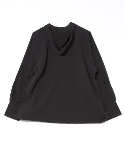 【美品】マリークワント　オーバーサイズパーカーワンピース　長袖　黒　M 美品】マリークワント 半袖ロングパーカー ブラック M 刺繍