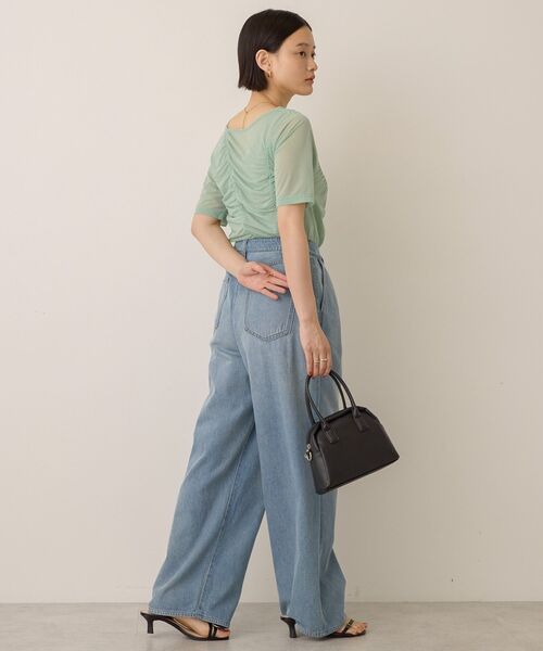 AMERICAN HOLIC(アメリカンホリック)の「【2点SET】アシメシアーT+ラメタンクトップ(アンサンブル・レディース・ミント/ブラック・M/L)」の15枚目の写真