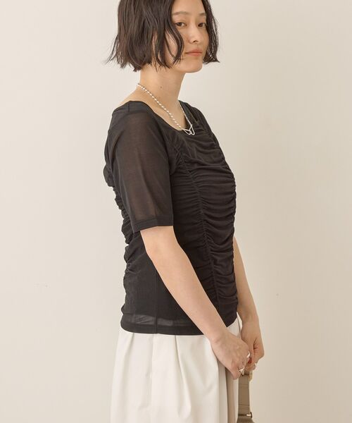 AMERICAN HOLIC(アメリカンホリック)の「【2点SET】アシメシアーT+ラメタンクトップ(アンサンブル・レディース・ミント/ブラック・M/L)」の18枚目の写真