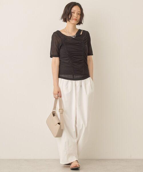 AMERICAN HOLIC(アメリカンホリック)の「【2点SET】アシメシアーT+ラメタンクトップ(アンサンブル・レディース・ミント/ブラック・M/L)」の21枚目の写真