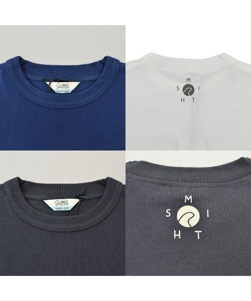 Sunny Smith(サニースミス)の「【SUNNY SMITH】へビーオンス Cool Smith ワッペン 半袖Tシャツ(Tシャツ/カットソー・メンズ・チャコール/ネイビー/オフホワイト・MEDIUM/LARGE)」の4枚目の写真