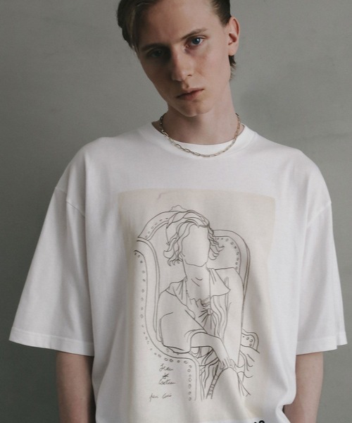 HEAR MY NAME（ヒアマイネーム）の「【EF(エフ)】アートT／JEAN COCTEAU（MEN）（Tシャツ/カットソー・メンズ・ホワイト・MEDIUM/LARGE）」の2枚目の写真