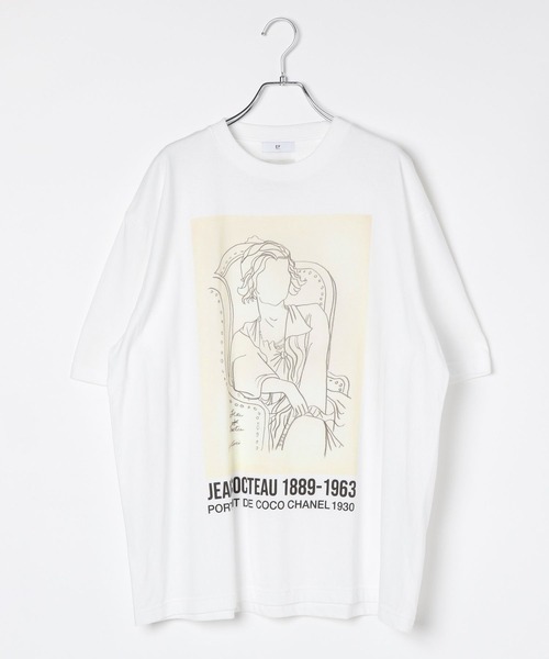 HEAR MY NAME（ヒアマイネーム）の「【EF(エフ)】アートT／JEAN COCTEAU（MEN）（Tシャツ/カットソー・メンズ・ホワイト・MEDIUM/LARGE）」の6枚目の写真