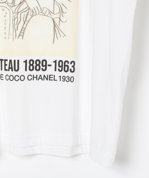 HEAR MY NAME（ヒアマイネーム）の「【EF(エフ)】アートT／JEAN COCTEAU（MEN）（Tシャツ/カットソー・メンズ・ホワイト・MEDIUM/LARGE）」の9枚目の写真