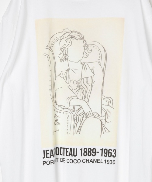 HEAR MY NAME（ヒアマイネーム）の「【EF(エフ)】アートT／JEAN COCTEAU（MEN）（Tシャツ/カットソー・メンズ・ホワイト・MEDIUM/LARGE）」の10枚目の写真