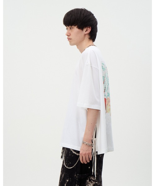 DISCOVERED（ディスカバード）の「KIRIBARI S/S TEE（Tシャツ/カットソー・メンズ・ブラック/ホワイト・LARGE/SMALL）」の13枚目の写真