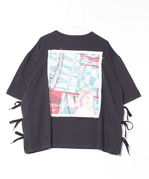 DISCOVERED（ディスカバード）の「KIRIBARI S/S TEE（Tシャツ/カットソー・メンズ・ブラック/ホワイト・LARGE/SMALL）」の11枚目の写真
