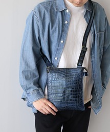 sankyo shokai | クロコダイル 本革ショルダーバッグ(ショルダーバッグ)
