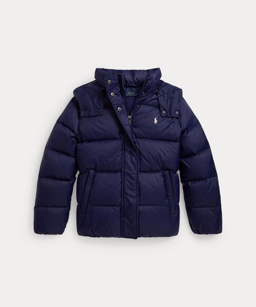 POLO RALPH LAUREN CHILDRENSWEAR（ポロ ラルフ ローレン チルドレンズウェア）の「ダウン フーデッド ジャケット（ダウンジャケット/コート・キッズ・ネイビー系1・S/M/L/XL）」の10枚目の写真