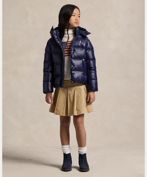 POLO RALPH LAUREN CHILDRENSWEAR（ポロ ラルフ ローレン チルドレンズウェア）の「ダウン フーデッド ジャケット（ダウンジャケット/コート・キッズ・ネイビー系1・S/M/L/XL）」の8枚目の写真