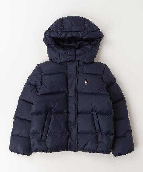 POLO RALPH LAUREN CHILDRENSWEAR（ポロ ラルフ ローレン チルドレンズウェア）の「ダウン フーデッド ジャケット（ダウンジャケット/コート・キッズ・ネイビー系1・S/M/L/XL）」の4枚目の写真
