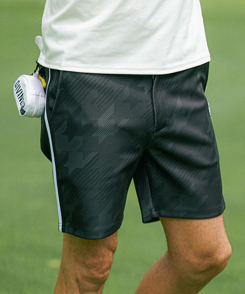 DIVINER GOLF】チェックハーフパンツ メンズ ショーツ 千鳥 チェック柄