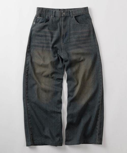 USA古着 バギーデニムパンツBROOKLY ワイド グランジ 色落ち USA古着 バギーデニムパンツBROOKLY ワイド グランジ 色落ち USA