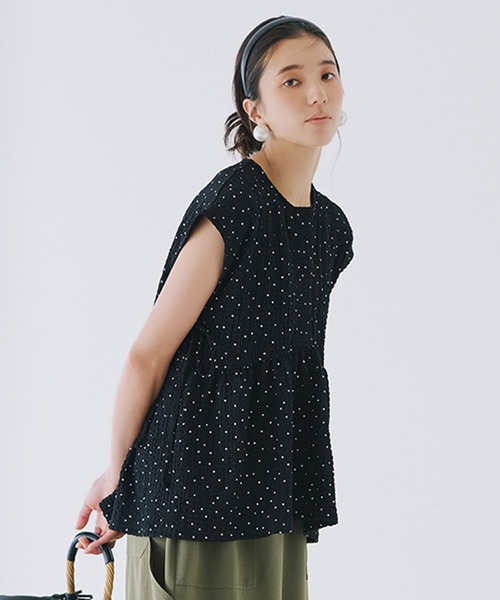 セール】ドットシャーリングプルオーバー（Tシャツ/カットソー