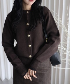 追加 *DINER RIB Vネックカーディガン（カーディガン/ボレロ