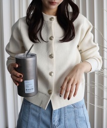 ダブルフェイス金釦カーディガン / コーディガン