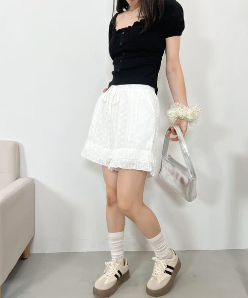 mebole（メボレ）の「コットンレースショートパンツ（その他パンツ・レディース・ホワイト・FREE）」の15枚目の写真