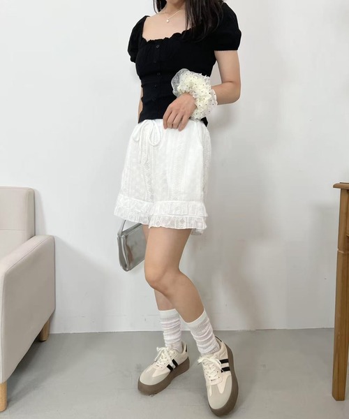 mebole（メボレ）の「コットンレースショートパンツ（その他パンツ・レディース・ホワイト・FREE）」の16枚目の写真