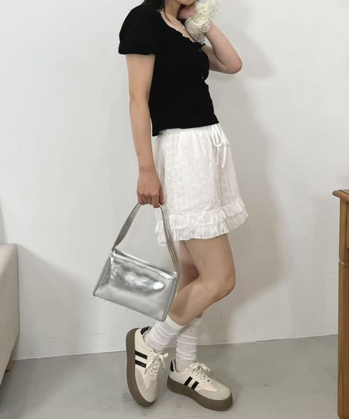 mebole（メボレ）の「コットンレースショートパンツ（その他パンツ・レディース・ホワイト・FREE）」の13枚目の写真