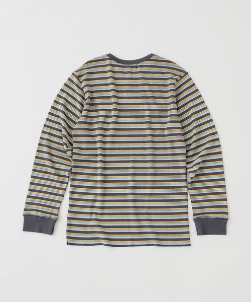 WOKE EDGE(ウォークエッジ)の「WOKE EDGE/ウォークエッジ/Glit Border Thermal(Tシャツ/カットソー・メンズ・ブラック/ホワイト・LARGE/X-LARGE)」の3枚目の写真