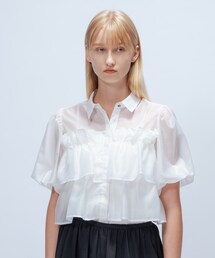 cloenc | 【手洗い可】シアーローンティアードブラウス(シャツ/ブラウス)