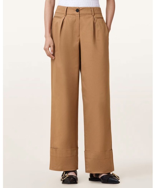 ALLSAINTS(オールセインツ)の「POPPY BROWN CHINO TROUSERS | POPPY ブラウン チノ トラウザー(チノパンツ・レディース・ブラウン系その他・4/6/8/10)」の2枚目の写真