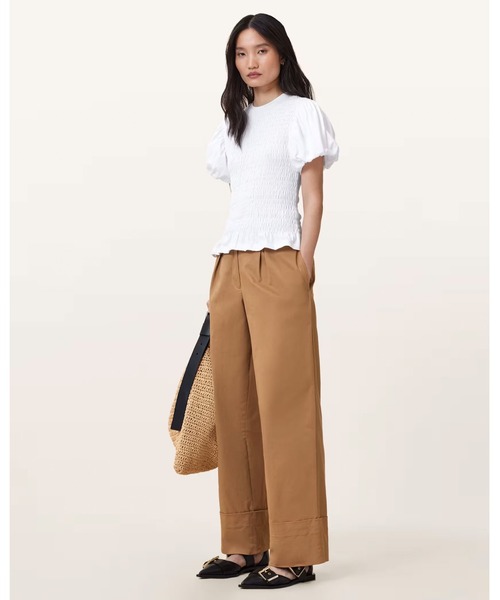 ALLSAINTS(オールセインツ)の「POPPY BROWN CHINO TROUSERS | POPPY ブラウン チノ トラウザー(チノパンツ・レディース・ブラウン系その他・4/6/8/10)」の4枚目の写真