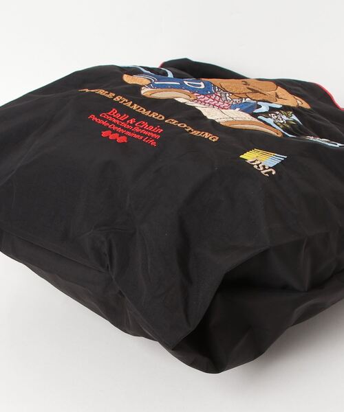 DOUBLE STANDARD CLOTHING（ダブルスタンダードクロージング）の「Ball&Chain / フラワーベア ショッピングバッグ（エコバッグ/サブバッグ・レディース・ブラック・FREE）」の10枚目の写真