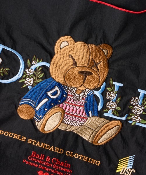 DOUBLE STANDARD CLOTHING（ダブルスタンダードクロージング）の「Ball&Chain / フラワーベア ショッピングバッグ（エコバッグ/サブバッグ・レディース・ブラック・FREE）」の14枚目の写真