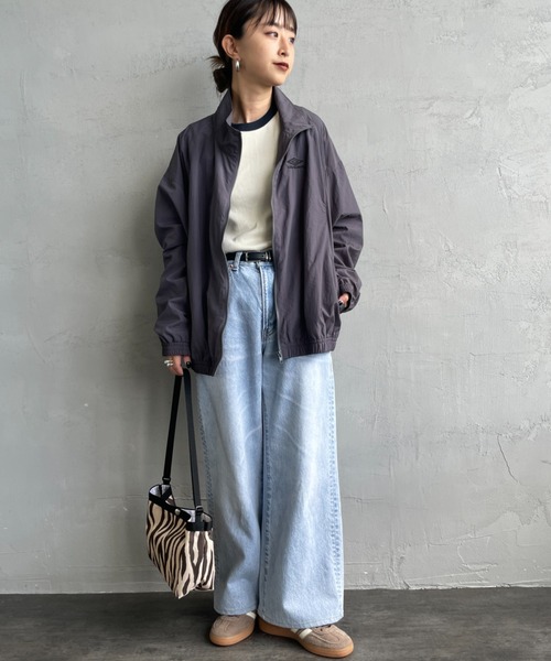 UMBRO（アンブロ）の「[UMBRO/アンブロ] 別注 ナイロントラックブルゾン（ブルゾン・レディース・グレー/ネイビー・XL/L/M/S）」の16枚目の写真