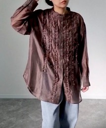 hyu,il（ヒュイル）の「フリルフリルシアーシャツ（シャツ/ブラウス）」
