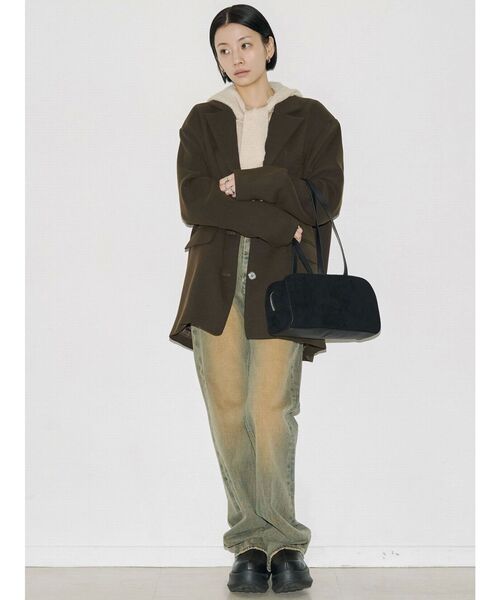 VEQUM(VEQUM)の「【VEQUM】SQUARE WIDE SHOULDER BAG(ショルダーバッグ・レディース・ブラック・FREE)」の10枚目の写真