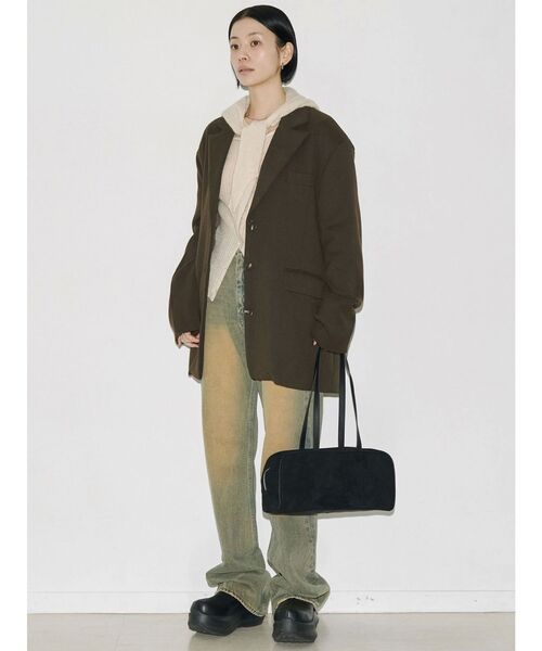 VEQUM(VEQUM)の「【VEQUM】SQUARE WIDE SHOULDER BAG(ショルダーバッグ・レディース・ブラック・FREE)」の11枚目の写真