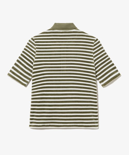 LACOSTE（ラコステ）の「ベロアボーダー半袖ポロシャツ（ポロシャツ・レディース・オリーブ/ネイビー・34/36/38/40）」の20枚目の写真