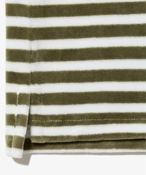 LACOSTE（ラコステ）の「ベロアボーダー半袖ポロシャツ（ポロシャツ・レディース・オリーブ/ネイビー・34/36/38/40）」の9枚目の写真