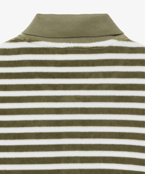 LACOSTE（ラコステ）の「ベロアボーダー半袖ポロシャツ（ポロシャツ・レディース・オリーブ/ネイビー・34/36/38/40）」の11枚目の写真