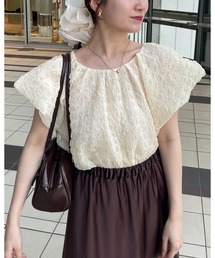 mysty woman | 【WEB限定】ポコポコシアーブラウス　590680(シャツ/ブラウス)