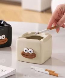 Jelly moo（ジェリームー）の「【 Jelly moo / ジェリームー 】 ゆるかわ セラミック ケース / 灰皿 / アクセサリーポット（収納グッズ）」