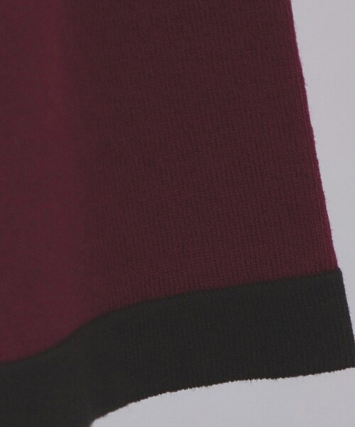OPAQUE.CLIP(オペークドットクリップ)の「配色フレアスリーブニット【UVケア/洗濯機OK】(ニット/セーター・レディース・ブラック系4/ライトグレー系4/グレー系その他5/ワイン系1・36/38/40/42)」の9枚目の写真