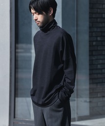 ATTACHMENT | 【 直営店・ZOZOTOWN限定 】WO/NYスムース ハイネックカットソー L/S/ WO/NY SMOOTH OVERSIZED HIGHNECK L/S TEE(Tシャツ/カットソー)