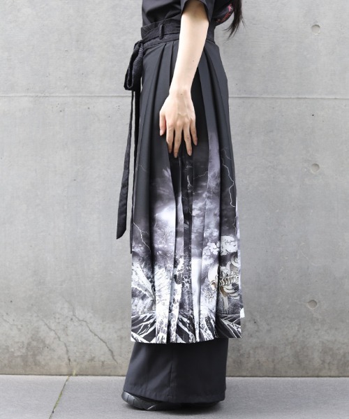 セール】ガシャドクロ柄巻きスカート（スカート）｜REZEN（リゼン）の